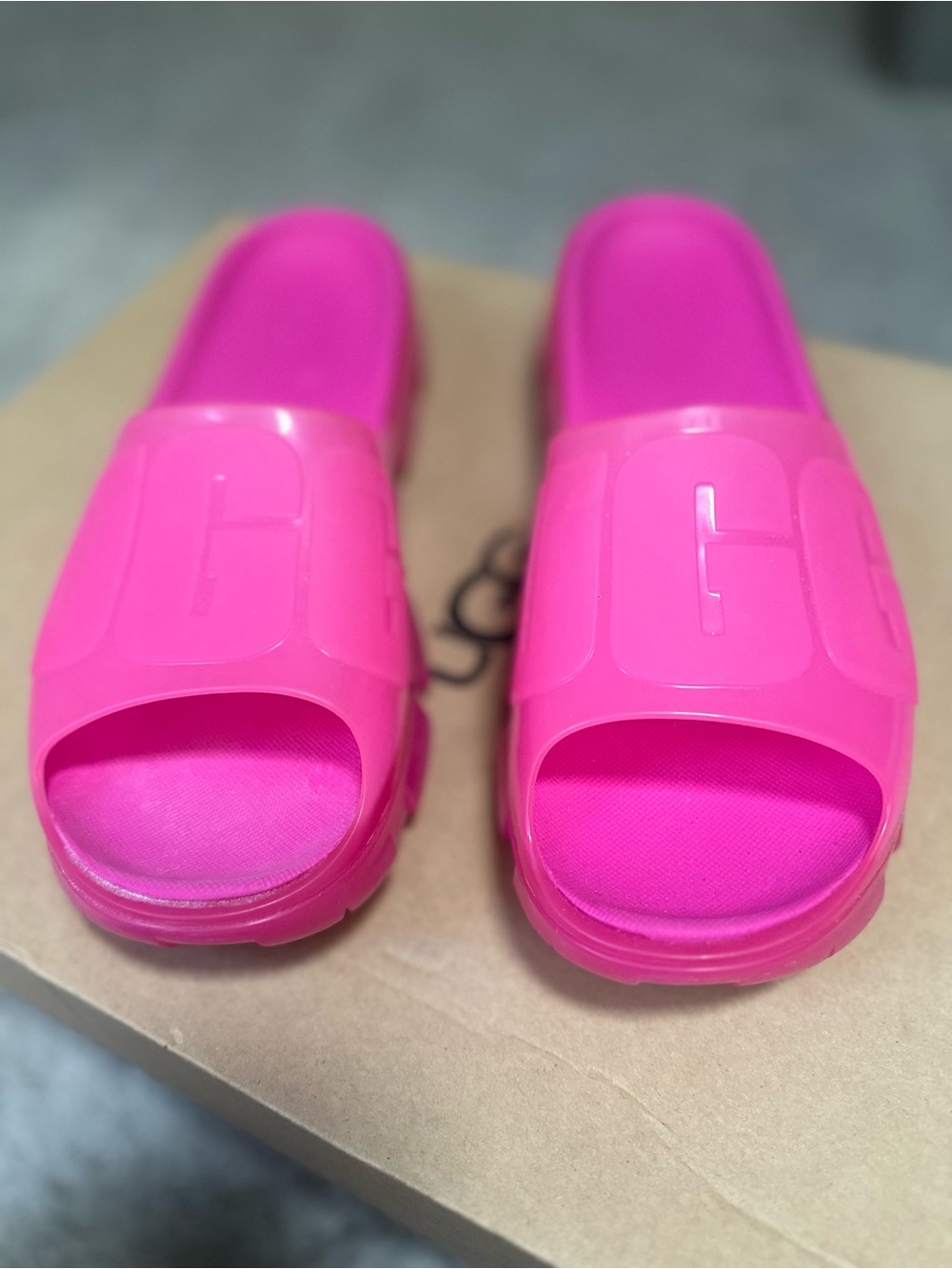 UGG Jella Women's Bright Pink Jelly Slide Sandals